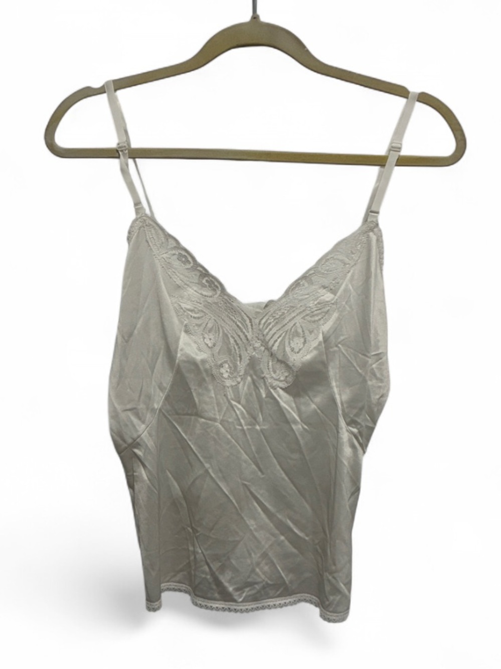 Vintage Body Lites Lace Butterfly Trim Cami Tank Top